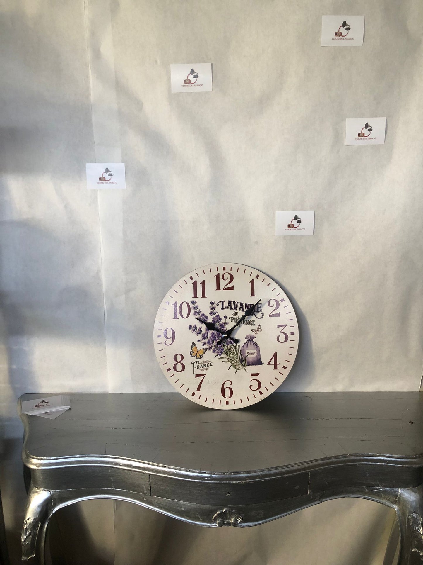 Orologio da parete lavanda provenzale – Stile shabby chic cucina e soggiorno