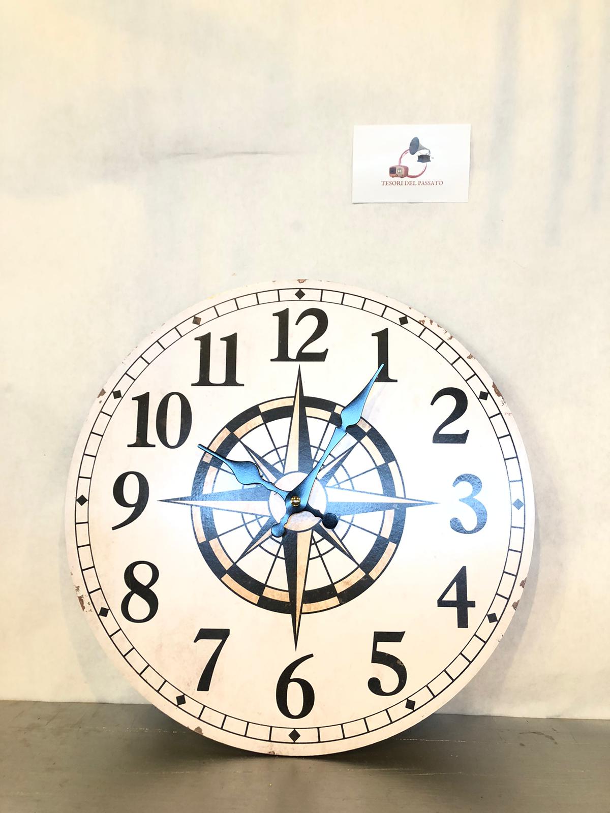 Orologio da parete bussola nautica – Stile marinaro vintage per casa e ufficio