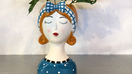 Vasi vintage: le teste decorative di Tesori del Passato