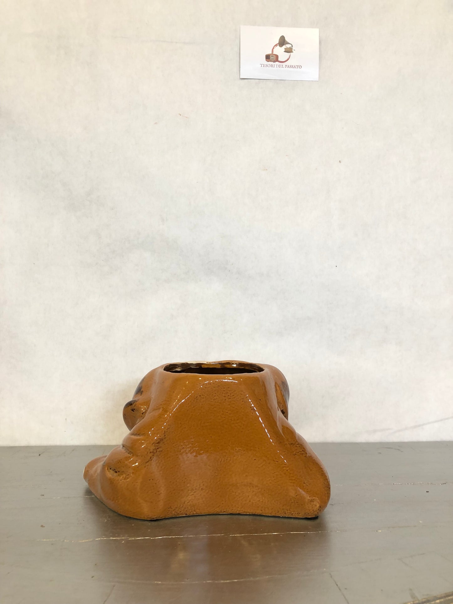 Vaso in Ceramica Bulldog – Porta Piantine Originale per Amanti dei Cani