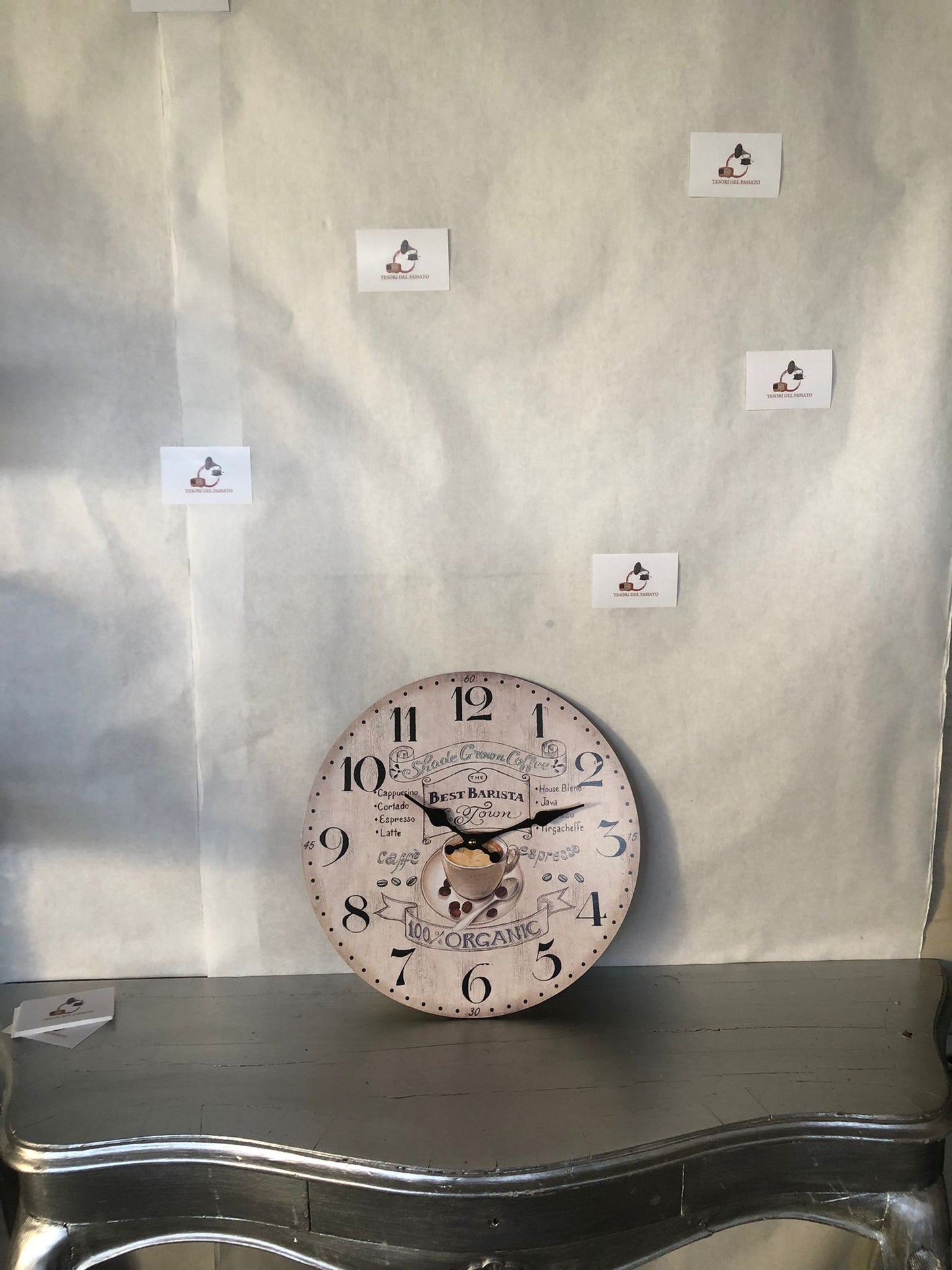 Orologio da parete vintage shabby chic caffè – orologio decorativo cucina stile retr