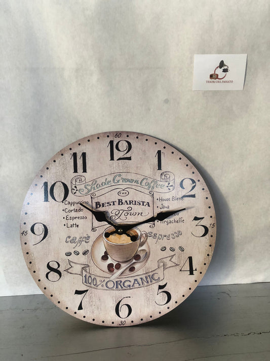 Orologio da parete vintage shabby chic caffè – orologio decorativo cucina stile retr