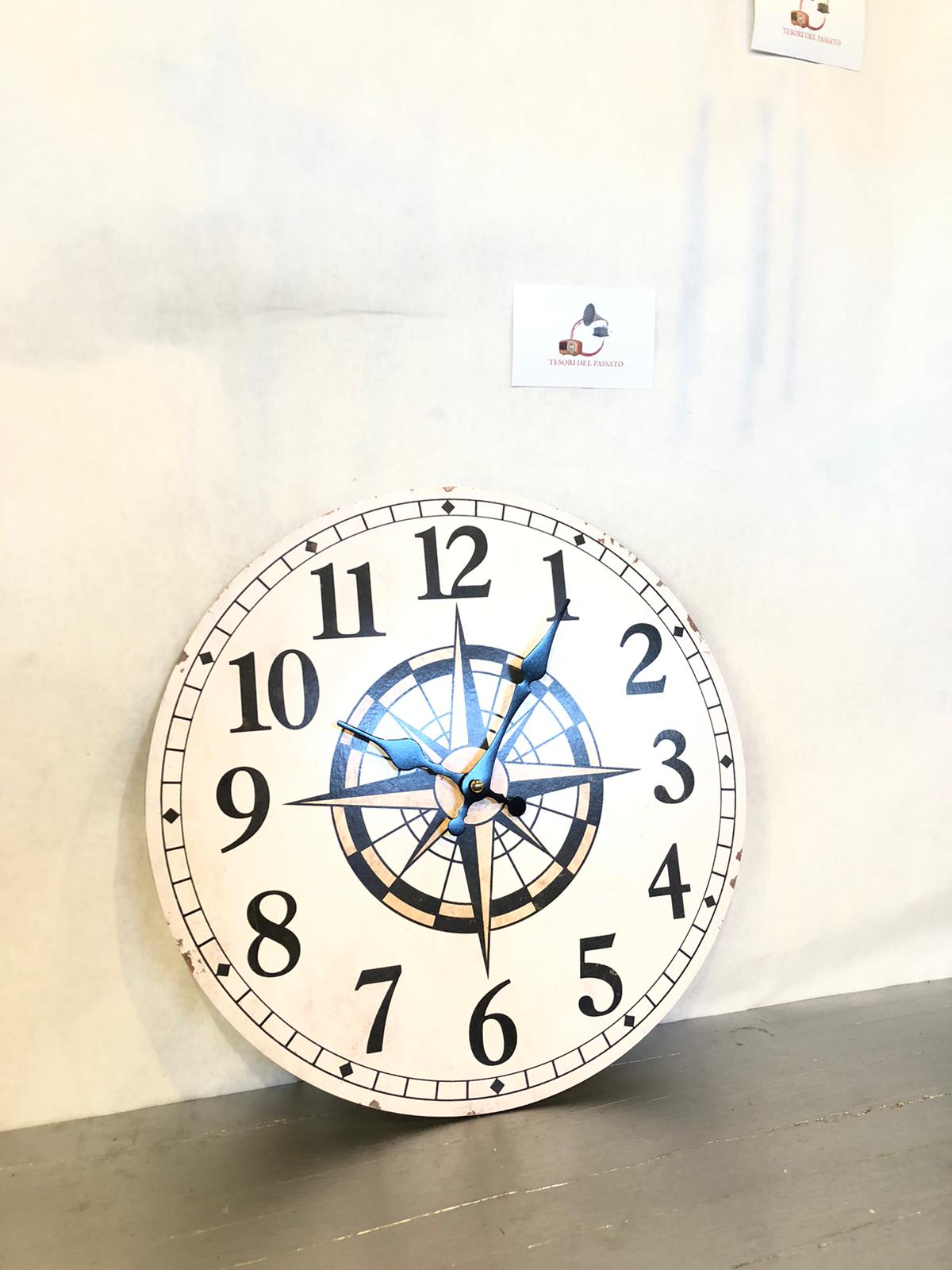 Orologio da parete bussola nautica – Stile marinaro vintage per casa e ufficio