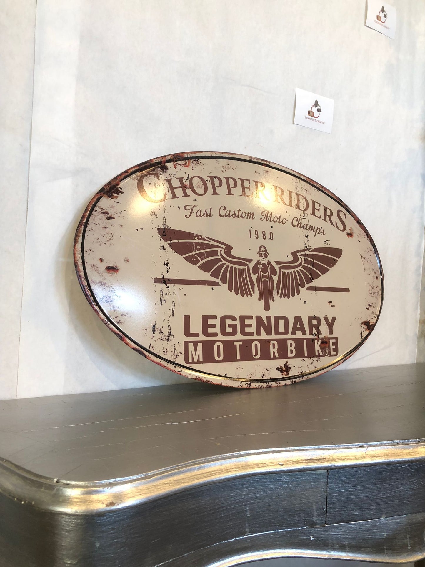 Cartello Chopper Riders Vintage – Insegna Legendary Motorbike Retrò
